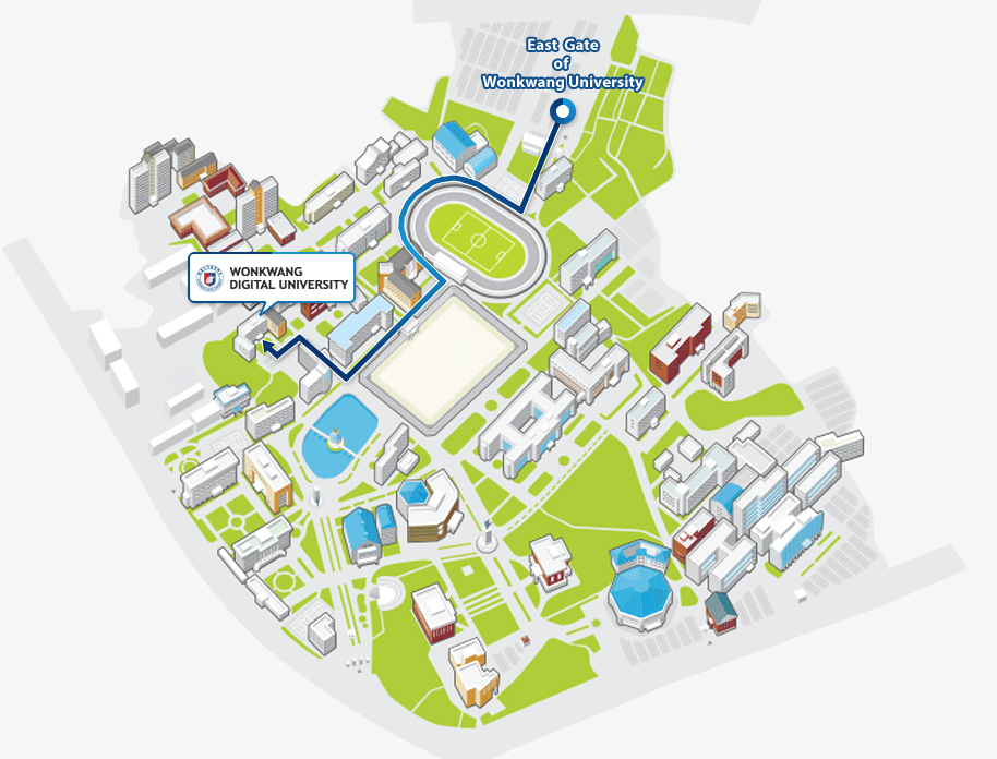 East Gate of Wonkwang University Map