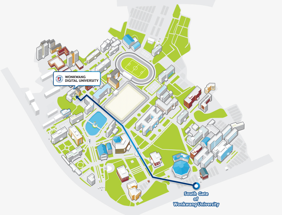 South Gate of Wonkwang University Map