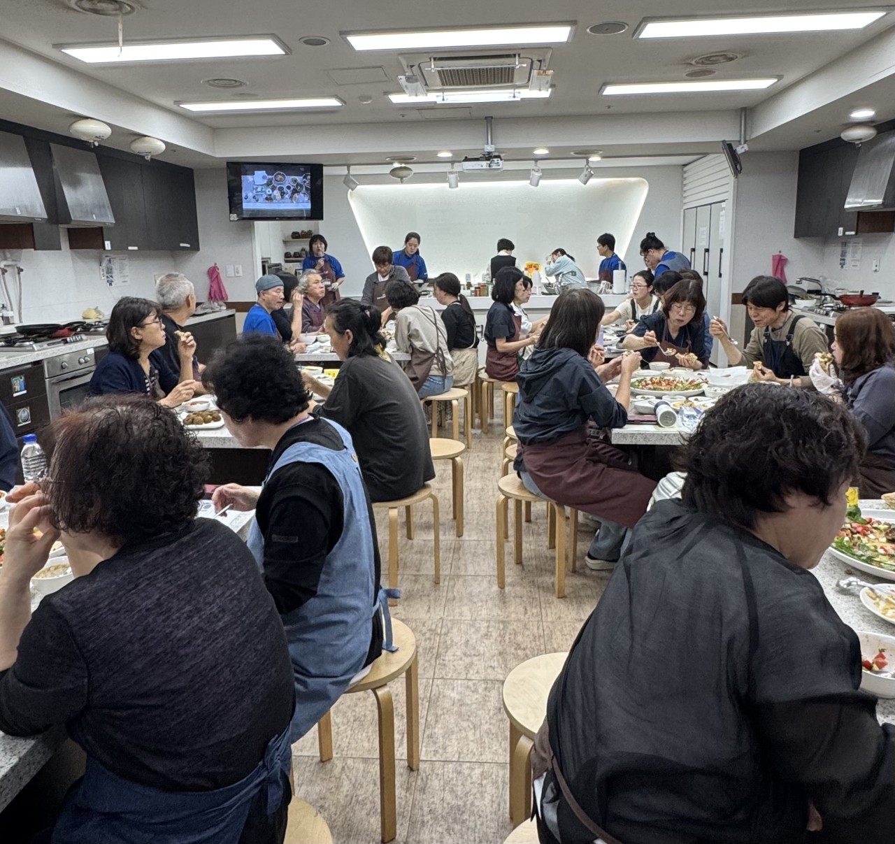 조리 실습 현장 사진